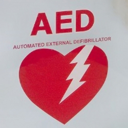 JL 14C "AED" Die Cut Lettering